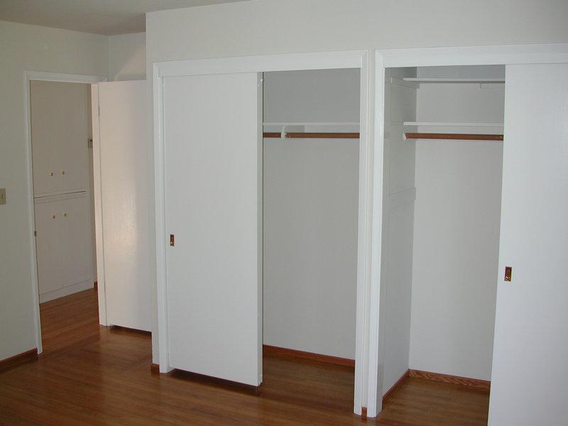 Master bedroom closets