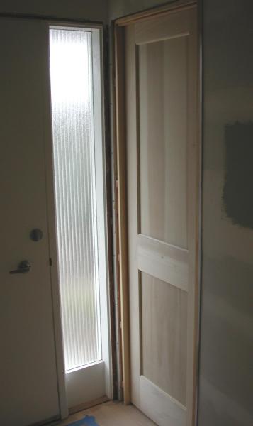 03/01 - The pocket door in the coat closet