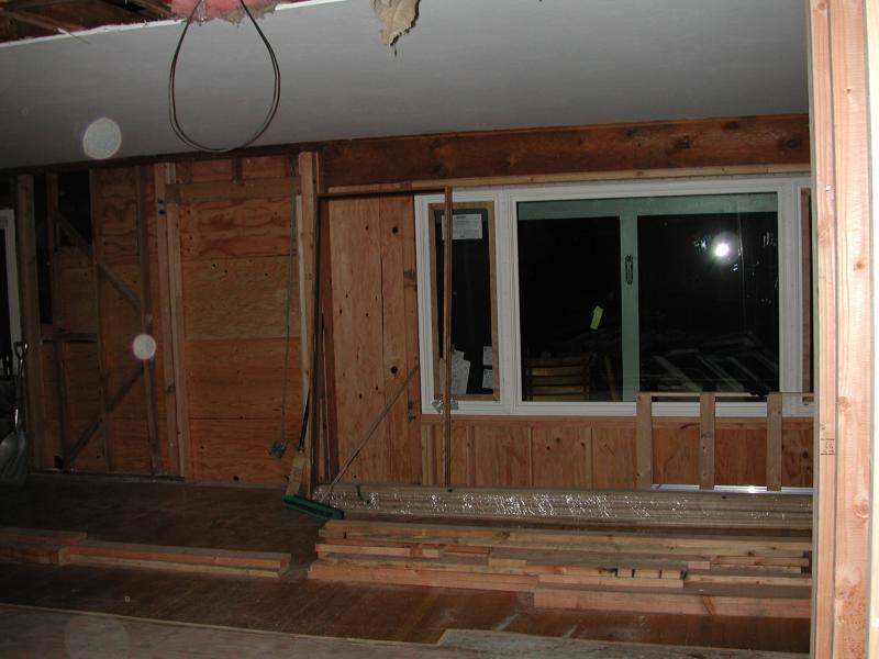 01/01 - The new window is in, and the back door is framed