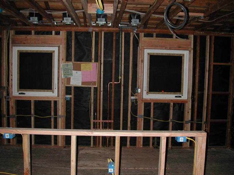 01/18 - Lighting, electrical & plumbing in the kitchen